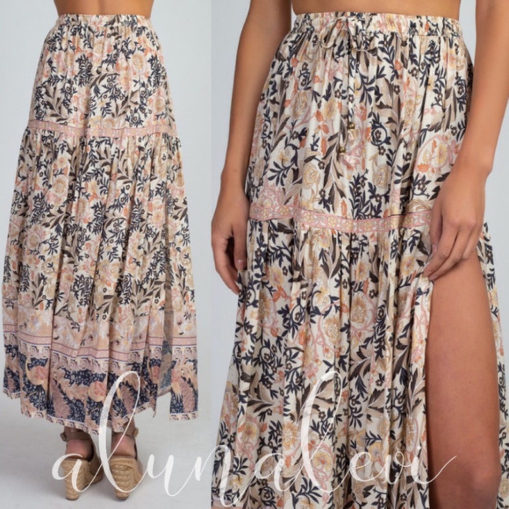 Boho Chic Maxi Skirt - Picture 2 of 2